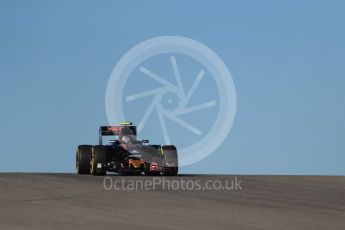 World © Octane Photographic Ltd. Scuderia Toro Rosso STR11 – Carlos Sainz. Friday 21st October 2016, F1 USA Grand Prix Practice 1, Austin, Texas – Circuit of the Americas (COTA). Digital Ref :1742LB1D9682