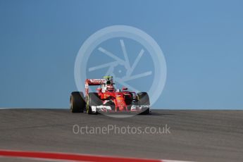 World © Octane Photographic Ltd. Scuderia Ferrari SF16-H – Kimi Raikkonen. Friday 21st October 2016, F1 USA Grand Prix Practice 1, Austin, Texas – Circuit of the Americas (COTA). Digital Ref :1742LB1D9849