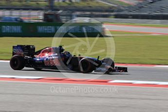 World © Octane Photographic Ltd. Scuderia Toro Rosso STR11 – Carlos Sainz. Friday 21st October 2016, F1 USA Grand Prix Practice 1, Austin, Texas – Circuit of the Americas (COTA). Digital Ref :1742LB2D4946