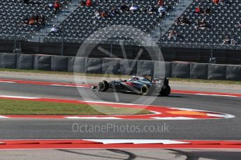 World © Octane Photographic Ltd. McLaren Honda MP4-31 – Fernando Alonso. Friday 21st October 2016, F1 USA Grand Prix Practice 1, Austin, Texas – Circuit of the Americas (COTA). Digital Ref :1742LB2D5014