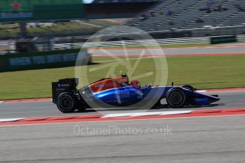 World © Octane Photographic Ltd. Manor Racing MRT05 – Esteban Ocon. Friday 21st October 2016, F1 USA Grand Prix Practice 1, Austin, Texas – Circuit of the Americas (COTA). Digital Ref :1742LB2D5047