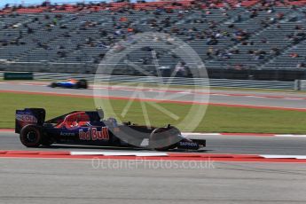 World © Octane Photographic Ltd. Scuderia Toro Rosso STR11 – Carlos Sainz. Friday 21st October 2016, F1 USA Grand Prix Practice 1, Austin, Texas – Circuit of the Americas (COTA). Digital Ref :1742LB2D5064