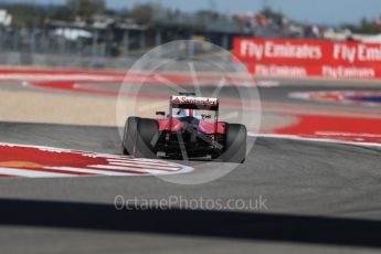 World © Octane Photographic Ltd. Scuderia Ferrari SF16-H – Sebastian Vettel. Friday 21st October 2016, F1 USA Grand Prix Practice 2, Austin, Texas – Circuit of the Americas (COTA). Digital Ref :1743LB1D0625