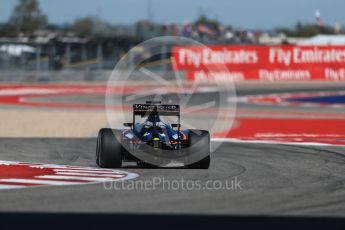 World © Octane Photographic Ltd. Sahara Force India VJM09 - Nico Hulkenberg. Friday 21st October 2016, F1 USA Grand Prix Practice 2, Austin, Texas – Circuit of the Americas (COTA). Digital Ref :1743LB1D0648