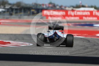 World © Octane Photographic Ltd. Haas F1 Team VF-16 – Romain Grosjean. Friday 21st October 2016, F1 USA Grand Prix Practice 2, Austin, Texas – Circuit of the Americas (COTA). Digital Ref :1743LB1D0684