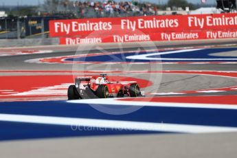 World © Octane Photographic Ltd. Scuderia Ferrari SF16-H – Sebastian Vettel. Friday 21st October 2016, F1 USA Grand Prix Practice 2, Austin, Texas – Circuit of the Americas (COTA). Digital Ref :1743LB1D0773