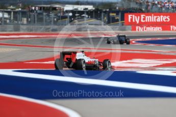 World © Octane Photographic Ltd. Haas F1 Team VF-16 - Esteban Gutierrez. Friday 21st October 2016, F1 USA Grand Prix Practice 2, Austin, Texas – Circuit of the Americas (COTA). Digital Ref :1743LB1D0822