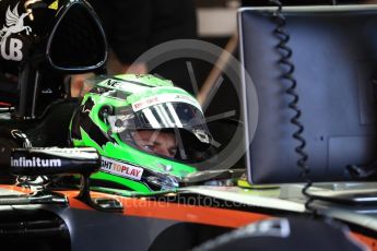 World © Octane Photographic Ltd. Sahara Force India VJM09 - Nico Hulkenberg. Saturday 22nd October 2016, F1 USA Grand Prix Practice 3, Austin, Texas – Circuit of the Americas (COTA). Digital Ref :1745LB1D1829