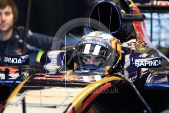 World © Octane Photographic Ltd. Scuderia Toro Rosso STR11 – Carlos Sainz. Saturday 22nd October 2016, F1 USA Grand Prix Practice 3, Austin, Texas – Circuit of the Americas (COTA). Digital Ref :1745LB1D1855