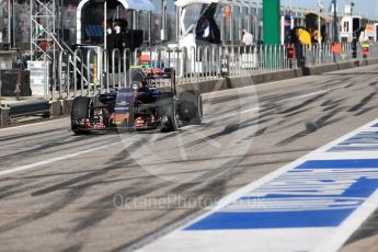 World © Octane Photographic Ltd. Scuderia Toro Rosso STR11 – Carlos Sainz. Saturday 22nd October 2016, F1 USA Grand Prix Practice 3, Austin, Texas – Circuit of the Americas (COTA). Digital Ref :1745LB1D1883