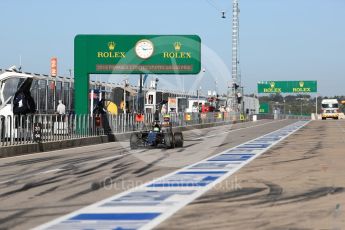 World © Octane Photographic Ltd. Sahara Force India VJM09 - Nico Hulkenberg. Saturday 22nd October 2016, F1 USA Grand Prix Practice 3, Austin, Texas – Circuit of the Americas (COTA). Digital Ref :1745LB1D1958