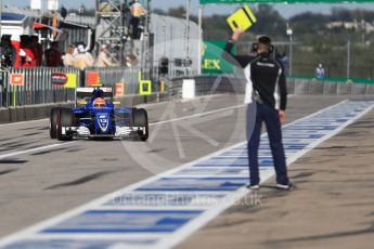 World © Octane Photographic Ltd. Scuderia Toro Rosso STR11 – Carlos Sainz. Saturday 22nd October 2016, F1 USA Grand Prix Practice 3, Austin, Texas – Circuit of the Americas (COTA). Digital Ref :1745LB1D2045