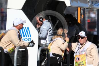 World © Octane Photographic Ltd. Manor Racing pit wall. Saturday 22nd October 2016, F1 USA Grand Prix Practice 3, Austin, Texas – Circuit of the Americas (COTA). Digital Ref :1745LB1D2076