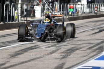 World © Octane Photographic Ltd. Sahara Force India VJM09 - Sergio Perez. Saturday 22nd October 2016, F1 USA Grand Prix Practice 3, Austin, Texas – Circuit of the Americas (COTA). Digital Ref :1745LB1D2194