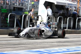 World © Octane Photographic Ltd. Williams Martini Racing, Williams Mercedes FW38 – Valtteri Bottas. Saturday 22nd October 2016, F1 USA Grand Prix Practice 3, Austin, Texas – Circuit of the Americas (COTA). Digital Ref :1745LB1D2484