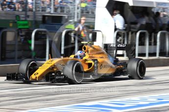 World © Octane Photographic Ltd. Renault Sport F1 Team RS16 – Jolyon Palmer. Saturday 22nd October 2016, F1 USA Grand Prix Practice 3, Austin, Texas – Circuit of the Americas (COTA). Digital Ref :1745LB1D2501