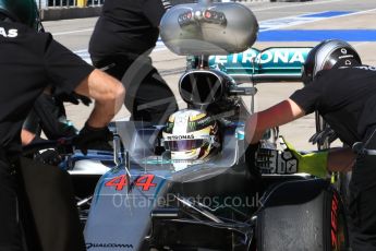 World © Octane Photographic Ltd. Mercedes AMG Petronas W07 Hybrid – Lewis Hamilton. Saturday 22nd October 2016, F1 USA Grand Prix Practice 3, Austin, Texas – Circuit of the Americas (COTA). Digital Ref :1745LB1D2690