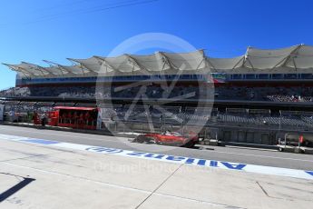 World © Octane Photographic Ltd. Scuderia Ferrari SF16-H – Sebastian Vettel. Saturday 22nd October 2016, F1 USA Grand Prix Practice 3, Austin, Texas – Circuit of the Americas (COTA). Digital Ref :1745LB2D5309