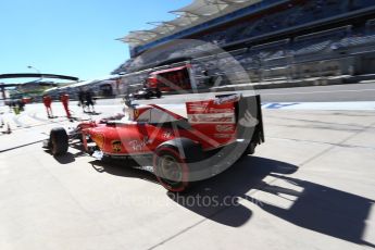 World © Octane Photographic Ltd. Scuderia Ferrari SF16-H – Kimi Raikkonen. Saturday 22nd October 2016, F1 USA Grand Prix Practice 3, Austin, Texas – Circuit of the Americas (COTA). Digital Ref :1745LB2D5333