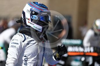 World © Octane Photographic Ltd. Williams Martini Racing, Williams Mercedes FW38 – Valtteri Bottas. Saturday 22nd October 2016, F1 USA Grand Prix Qualifying, Austin, Texas – Circuit of the Americas (COTA). Digital Ref :1747LB1D2798