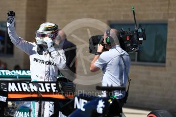 World © Octane Photographic Ltd. Mercedes AMG Petronas W07 Hybrid – Lewis Hamilton. Saturday 22nd October 2016, F1 USA Grand Prix Qualifying, Austin, Texas – Circuit of the Americas (COTA). Digital Ref :1747LB1D2804