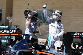 World © Octane Photographic Ltd. Mercedes AMG Petronas W07 Hybrid – Lewis Hamilton. Saturday 22nd October 2016, F1 USA Grand Prix Qualifying, Austin, Texas – Circuit of the Americas (COTA). Digital Ref :1747LB1D2818