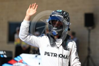 World © Octane Photographic Ltd. Mercedes AMG Petronas W07 Hybrid – Nico Rosberg. Saturday 22nd October 2016, F1 USA Grand Prix Qualifying, Austin, Texas – Circuit of the Americas (COTA). Digital Ref :1747LB1D2837