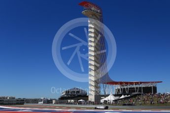 World © Octane Photographic Ltd. Williams Martini Racing, Williams Mercedes FW38 – Valtteri Bottas. Saturday 22nd October 2016, F1 USA Grand Prix Qualifying, Austin, Texas – Circuit of the Americas (COTA). Digital Ref :1747LB2D5483