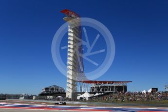 World © Octane Photographic Ltd. Sahara Force India VJM09 - Sergio Perez. Saturday 22nd October 2016, F1 USA Grand Prix Qualifying, Austin, Texas – Circuit of the Americas (COTA). Digital Ref :1747LB2D5489