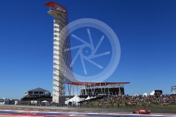 World © Octane Photographic Ltd. Scuderia Ferrari SF16-H – Kimi Raikkonen. Saturday 22nd October 2016, F1 USA Grand Prix Qualifying, Austin, Texas – Circuit of the Americas (COTA). Digital Ref :1747LB2D5520
