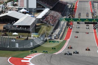 World © Octane Photographic Ltd. Formation lap under way. Sunday 23rd October 2016, F1 USA Grand Prix Race, Austin, Texas – Circuit of the Americas (COTA). Digital Ref :1749LB1D3541