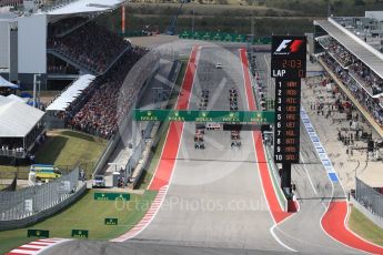 World © Octane Photographic Ltd. The grid form up. Sunday 23rd October 2016, F1 USA Grand Prix Race, Austin, Texas – Circuit of the Americas (COTA). Digital Ref :1749LB1D3541