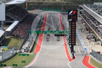 World © Octane Photographic Ltd. 5 lights on - ready for race start. Sunday 23rd October 2016, F1 USA Grand Prix Race, Austin, Texas – Circuit of the Americas (COTA). Digital Ref :1749LB1D3541