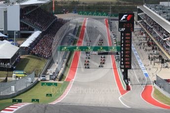 World © Octane Photographic Ltd. Race Start. Sunday 23rd October 2016, F1 USA Grand Prix Race, Austin, Texas – Circuit of the Americas (COTA). Digital Ref :1749LB1D3552