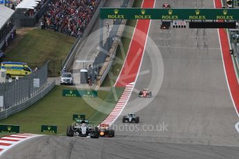 World © Octane Photographic Ltd. Mercedes AMG Petronas W07 Hybrid – Lewis Hamilton. Sunday 23rd October 2016, F1 USA Grand Prix Race, Austin, Texas – Circuit of the Americas (COTA). Digital Ref :1749LB1D3700