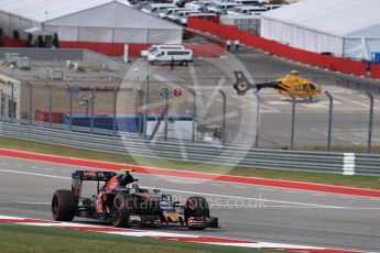 World © Octane Photographic Ltd. Scuderia Toro Rosso STR11 – Carlos Sainz. Sunday 23rd October 2016, F1 USA Grand Prix Race, Austin, Texas – Circuit of the Americas (COTA). Digital Ref :1749LB1D3900