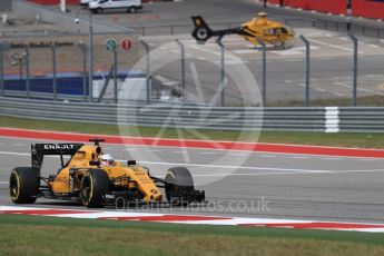World © Octane Photographic Ltd. Renault Sport F1 Team RS16 - Kevin Magnussen. Sunday 23rd October 2016, F1 USA Grand Prix Race, Austin, Texas – Circuit of the Americas (COTA). Digital Ref :1749LB1D3928