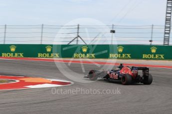 World © Octane Photographic Ltd. Scuderia Toro Rosso STR11 – Carlos Sainz. Sunday 23rd October 2016, F1 USA Grand Prix Race, Austin, Texas – Circuit of the Americas (COTA). Digital Ref : 1749LB1D4004