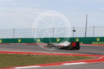 World © Octane Photographic Ltd. Haas F1 Team VF-16 - Esteban Gutierrez. Sunday 23rd October 2016, F1 USA Grand Prix Race, Austin, Texas – Circuit of the Americas (COTA). Digital Ref : 1749LB1D4048