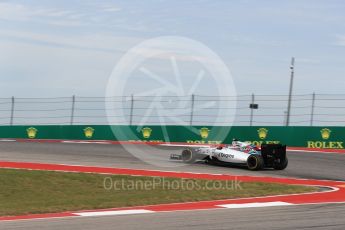 World © Octane Photographic Ltd. Williams Martini Racing, Williams Mercedes FW38 – Valtteri Bottas. Sunday 23rd October 2016, F1 USA Grand Prix Race, Austin, Texas – Circuit of the Americas (COTA). Digital Ref : 1749LB1D4059