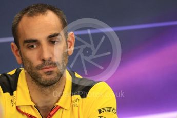 World © Octane Photographic Ltd. F1 USA Grand Prix Practice 2, Austin Texas – Circuit of the Americas (COTA) FIA Personnel Press Conference. Friday 21st October 2016. Cyril Abiteboul - Renault Sport F1 Team Managing Director. Digital Ref :1744LB1D1543