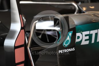 World © Octane Photographic Ltd. Mercedes AMG Petronas W07 Hybrid body turning vane. Thursday 20th October 2016, F1 USA Grand Prix, Austin, Texas – Circuit of the Americas (COTA). Digital Ref :