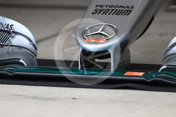 World © Octane Photographic Ltd. Mercedes AMG Petronas W07 Hybrid nose (2nd spare). Thursday 20th October 2016, F1 USA Grand Prix, Austin, Texas – Circuit of the Americas (COTA). Digital Ref :