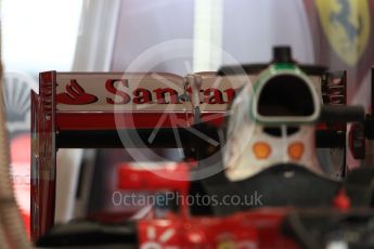 World © Octane Photographic Ltd. Scuderia Ferrari SF16-H rear wing. Thursday 20th October 2016, F1 USA Grand Prix, Austin, Texas – Circuit of the Americas (COTA). Digital Ref :