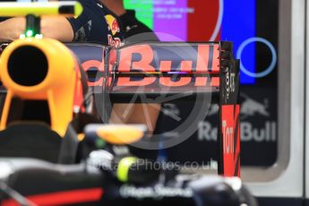 World © Octane Photographic Ltd. Red Bull Racing RB12 rear wing. Thursday 20th October 2016, F1 USA Grand Prix, Austin, Texas – Circuit of the Americas (COTA). Digital Ref :