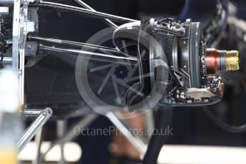 World © Octane Photographic Ltd. Red Bull Racing RB12 front brake. Thursday 20th October 2016, F1 USA Grand Prix, Austin, Texas – Circuit of the Americas (COTA). Digital Ref :