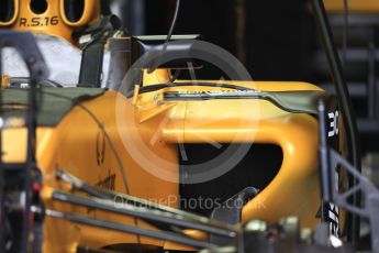 World © Octane Photographic Ltd. Renault Sport F1 Team RS16 body turning vane. Thursday 20th October 2016, F1 USA Grand Prix, Austin, Texas – Circuit of the Americas (COTA). Digital Ref :