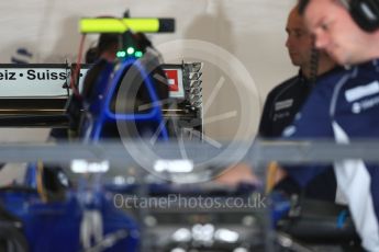 World © Octane Photographic Ltd. Sauber F1 Team C35 rear wing. Thursday 20th October 2016, F1 USA Grand Prix, Austin, Texas – Circuit of the Americas (COTA). Digital Ref :