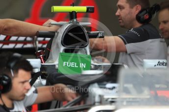 World © Octane Photographic Ltd. Haas F1 Team VF-16 intake. Thursday 20th October 2016, F1 USA Grand Prix, Austin, Texas – Circuit of the Americas (COTA). Digital Ref :