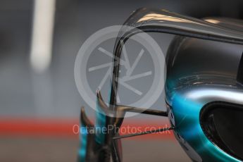 World © Octane Photographic Ltd. Formula 1 - Belgian Grand Prix - Thursday - Pit Lane. Mercedes AMG Petronas F1 W08 EQ Energy+. Circuit de Spa Francorchamps, Belgium. Thursday 24th August 2017. Digital Ref: 1918LB1D3946